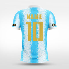 XTeamwear Soccer Jersey Custom Soccer Jersey – Diamond Grid Gradient & Crew Neck Design