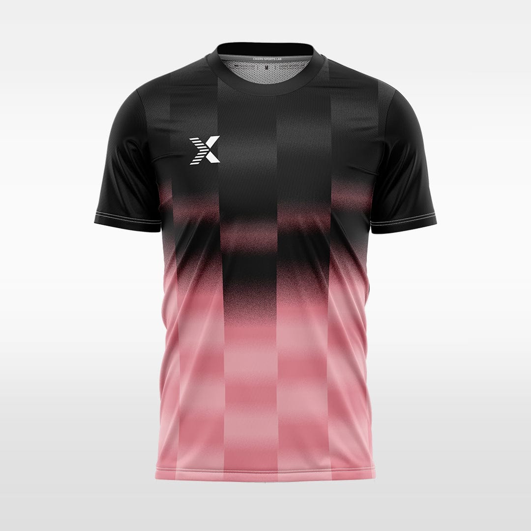 XTeamwear Soccer Jersey Custom Soccer Jersey – Dynamic Striped Pattern & Crew Neck Design