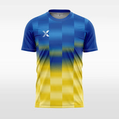 XTeamwear Soccer Jersey Custom Soccer Jersey – Dynamic Striped Pattern & Crew Neck Design