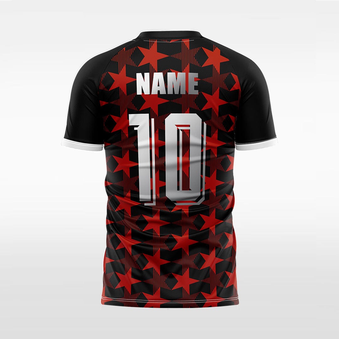 XTeamwear Soccer Jersey Custom Soccer Jersey – Five-Pointed Star Pattern & Modern Fit