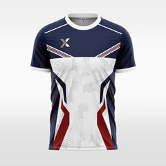 XTeamwear Soccer Jersey Custom Soccer Jersey – Fractured Stripe Design & Crew Neck