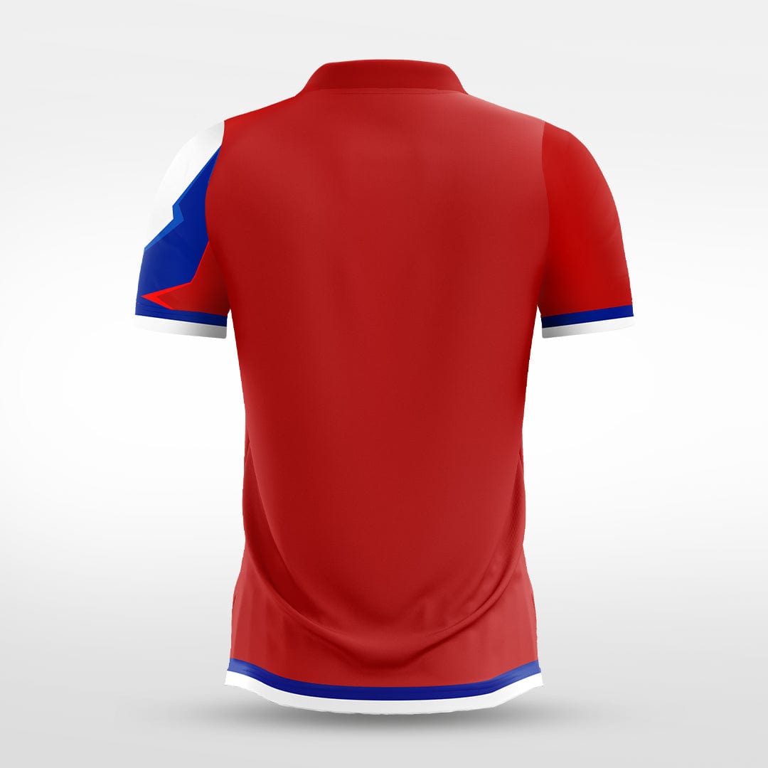 XTeamwear Soccer Jersey Custom Soccer Jersey – Pixelated Geometric Cut Pattern & Crew Neck