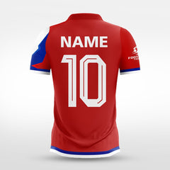 XTeamwear Soccer Jersey Custom Soccer Jersey – Pixelated Geometric Cut Pattern & Crew Neck