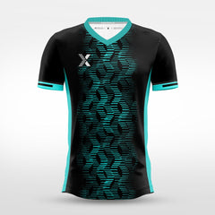 XTeamwear Soccer Jersey Custom Soccer Jersey – Shattered Geometric Pattern & Crew Neck
