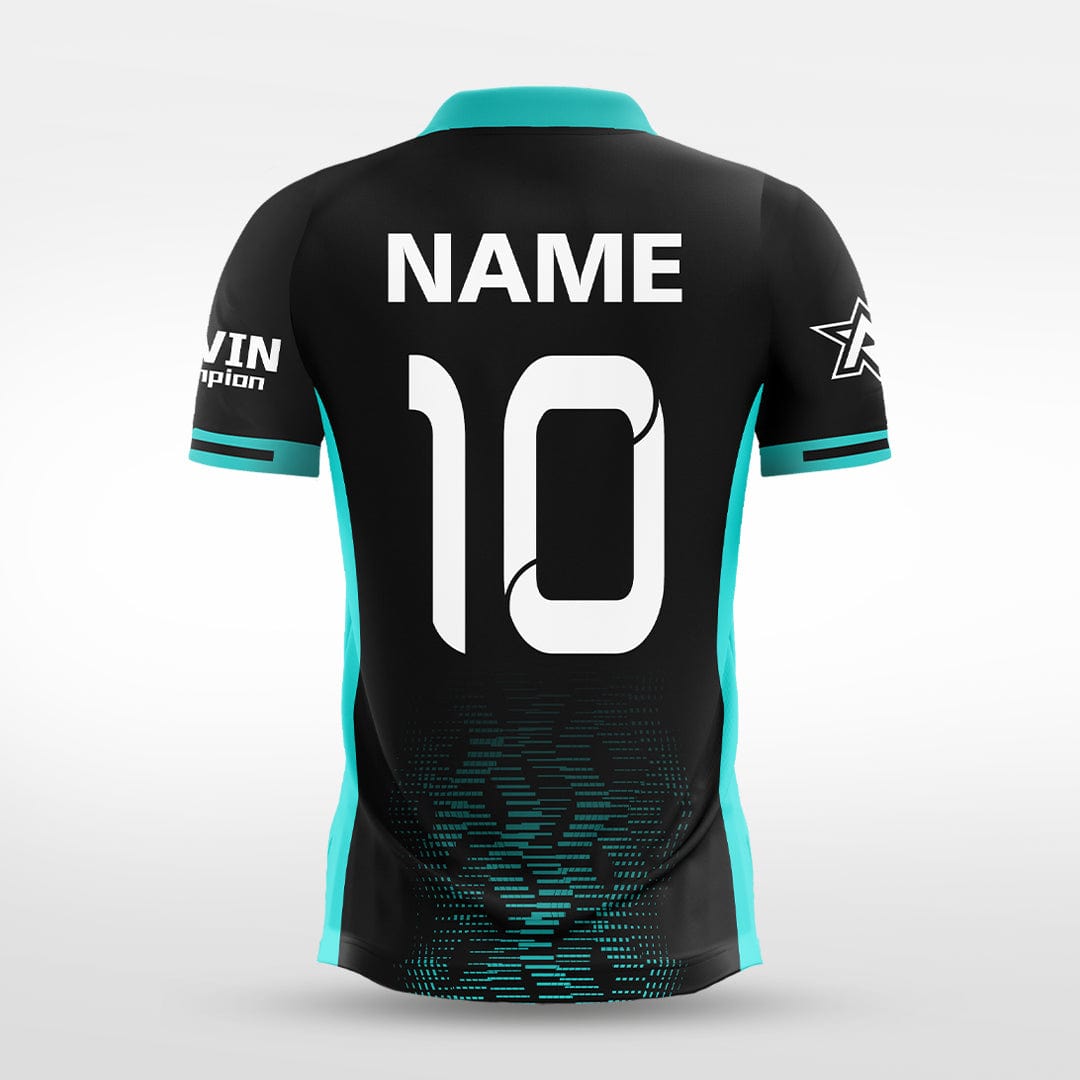 XTeamwear Soccer Jersey Custom Soccer Jersey – Shattered Geometric Pattern & Crew Neck