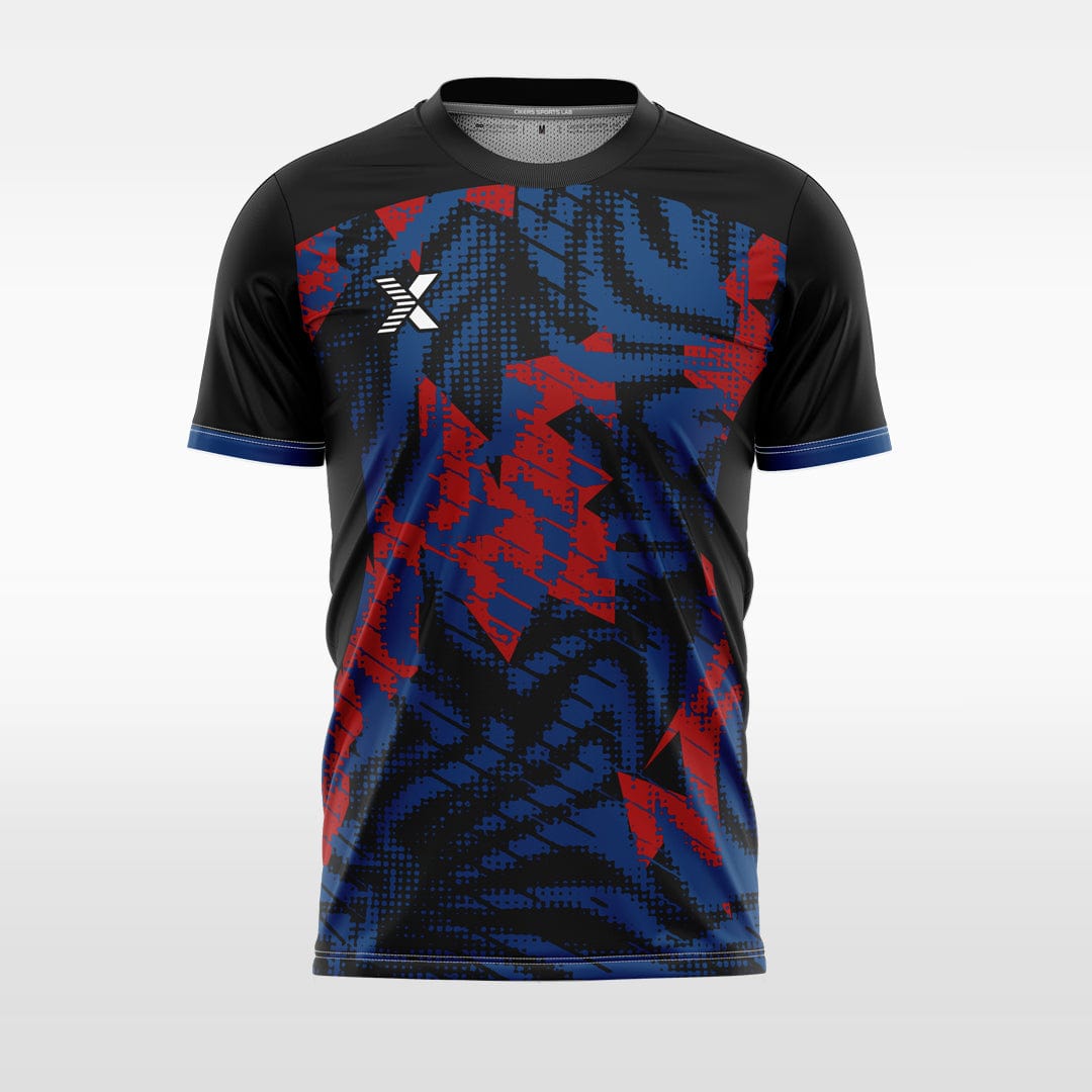 XTeamwear Soccer Jersey Custom Soccer Jersey – Shattered Geometric Print & Modern Fit