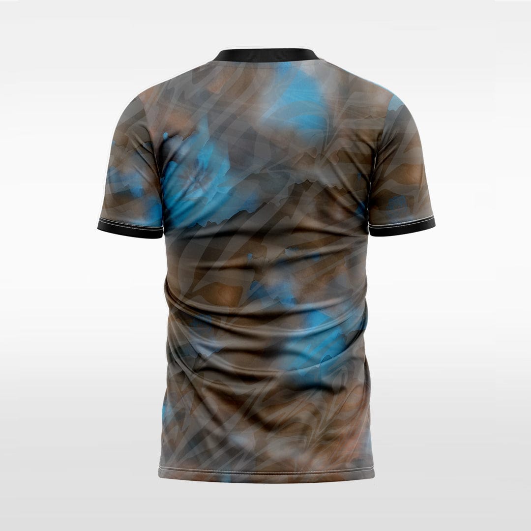 XTeamwear Soccer Jersey Custom Soccer Jersey – Smoky Camouflage Pattern & V-Neck