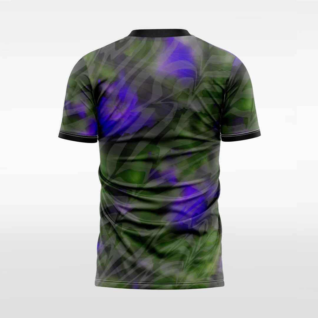 XTeamwear Soccer Jersey Custom Soccer Jersey – Smoky Camouflage Pattern & V-Neck