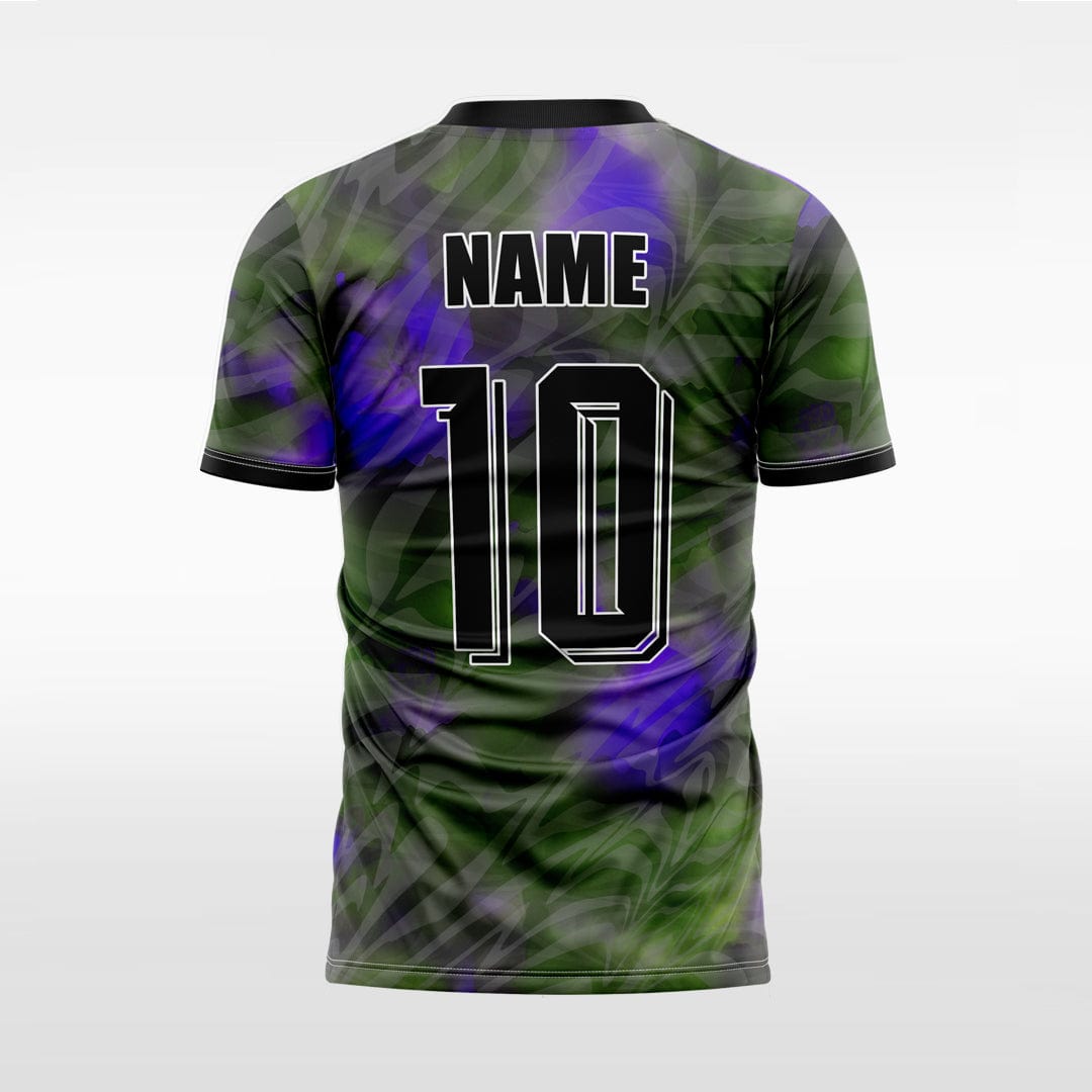 XTeamwear Soccer Jersey Custom Soccer Jersey – Smoky Camouflage Pattern & V-Neck