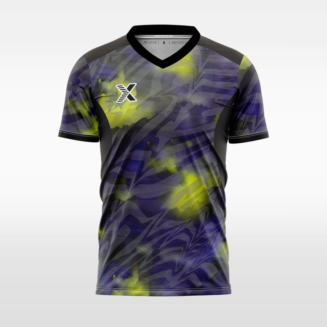 XTeamwear Soccer Jersey Custom Soccer Jersey – Smoky Camouflage Pattern & V-Neck