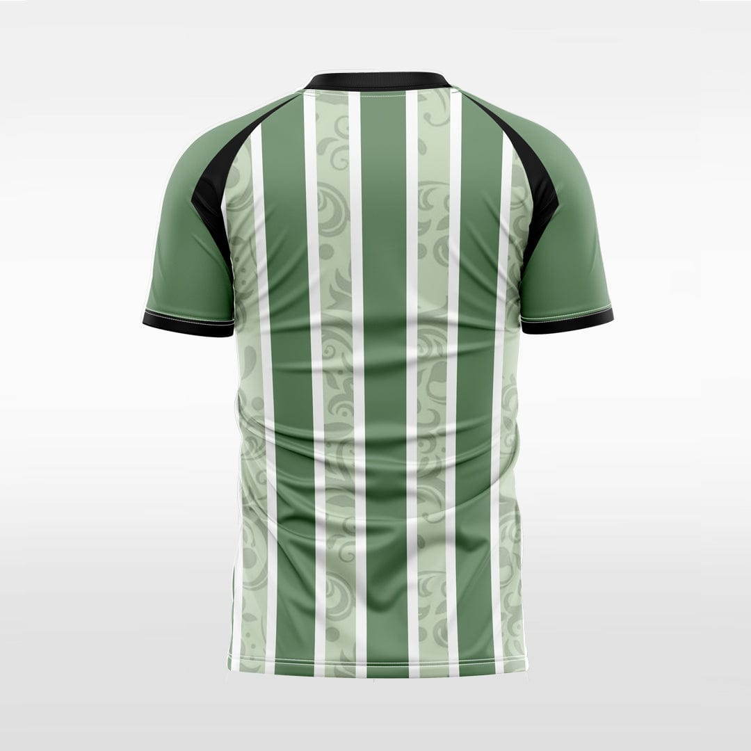 XTeamwear Soccer Jersey Custom Soccer Jersey – Vertical Stripe & Patterned Design with V-Neck