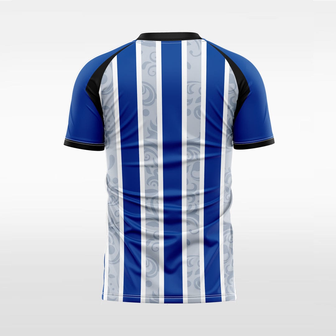 XTeamwear Soccer Jersey Custom Soccer Jersey – Vertical Stripe & Patterned Design with V-Neck