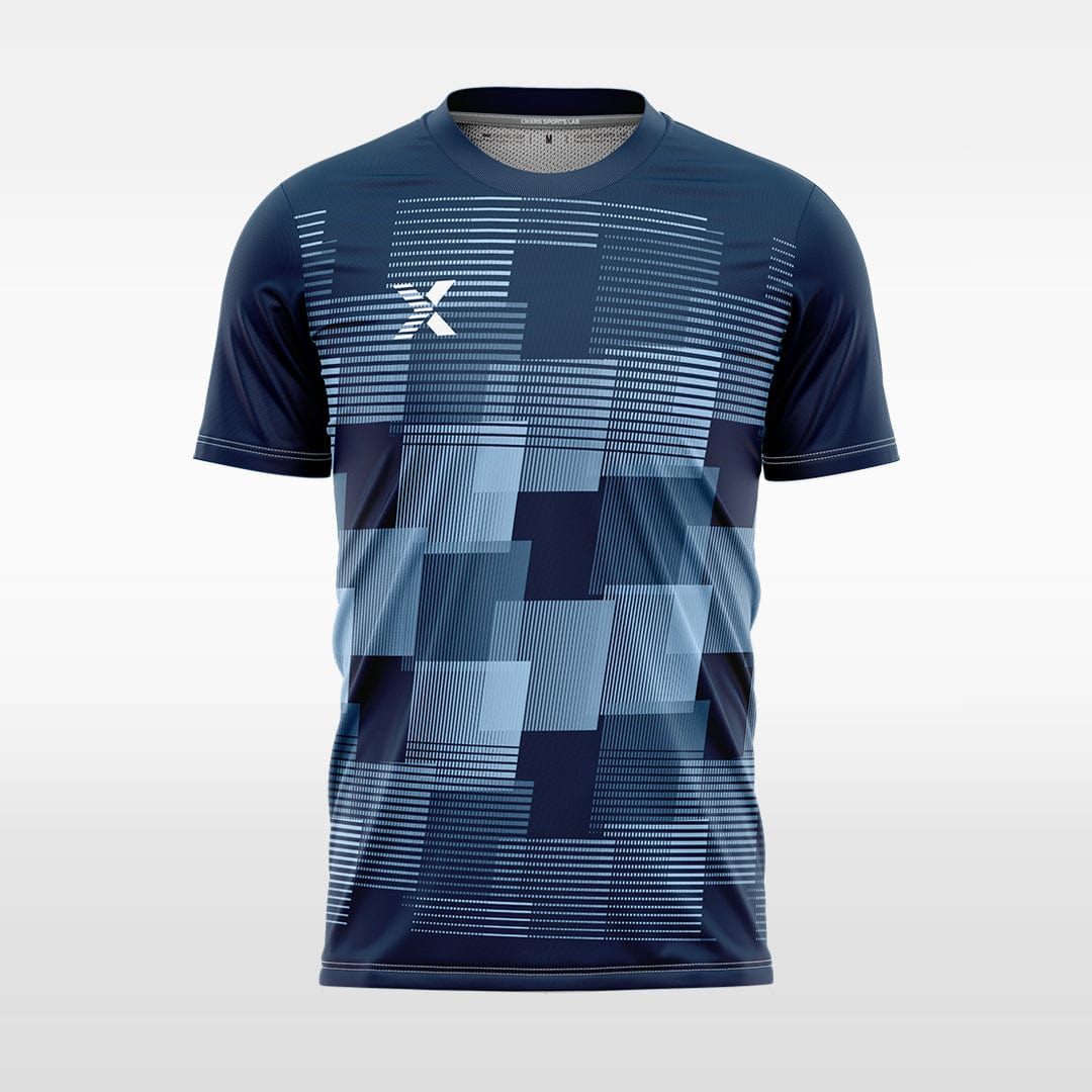XTeamwear Soccer Jersey Custom Team Soccer Jersey – Solid Color with Geometric Pattern