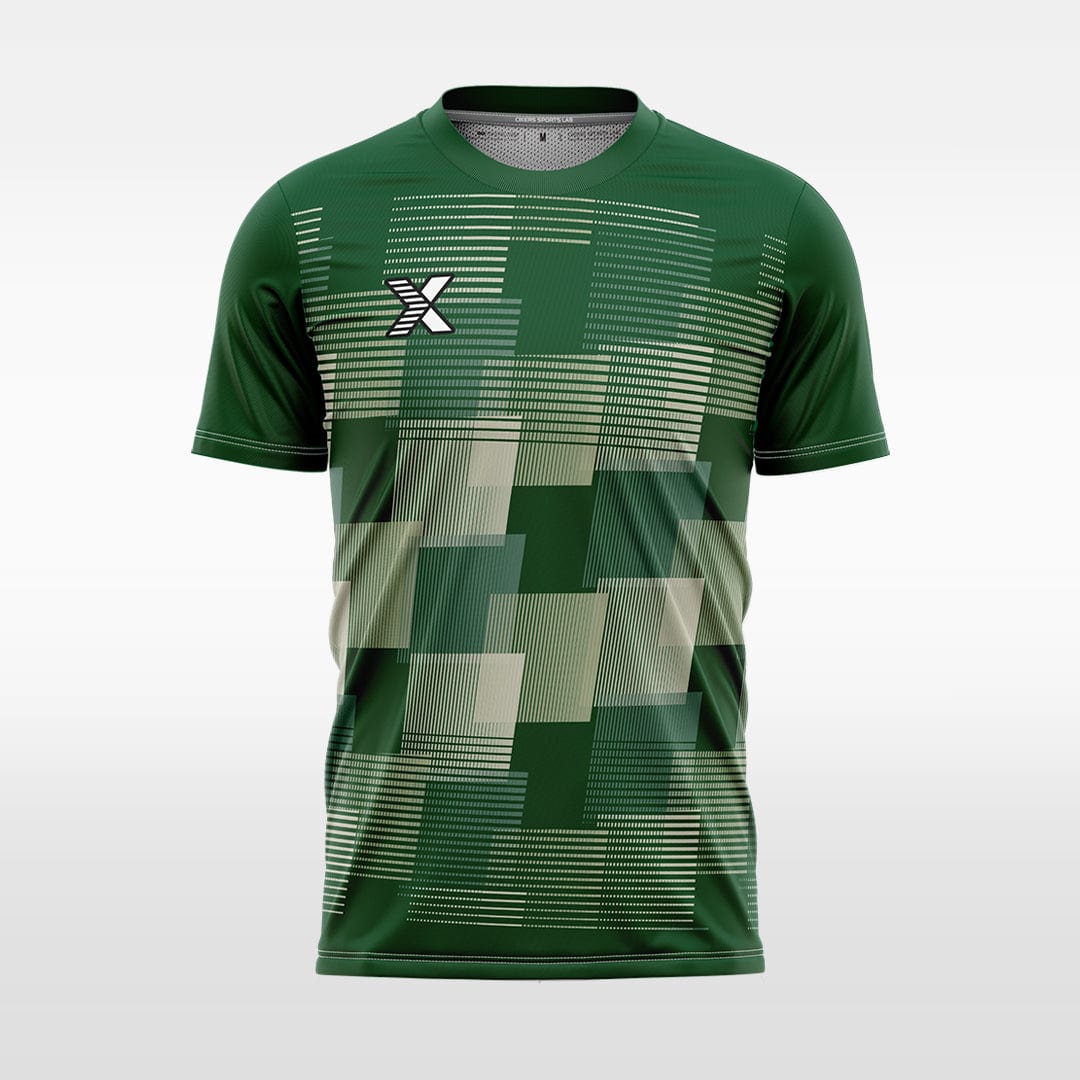 XTeamwear Soccer Jersey Custom Team Soccer Jersey – Solid Color with Geometric Pattern