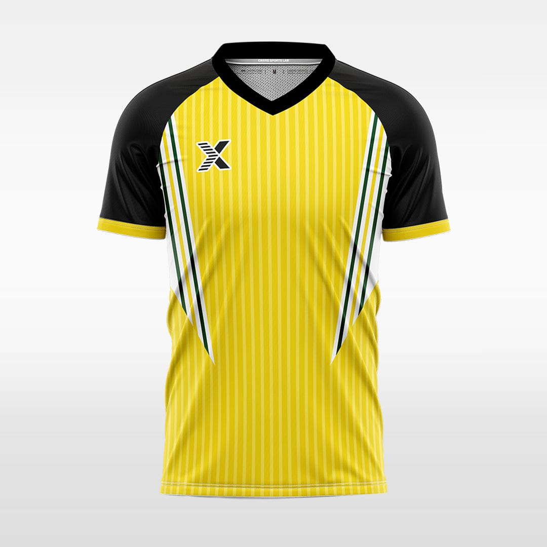 XTeamwear Soccer Jersey Custom Vertical Stripe Soccer Jersey – Gradient Modern V‑Neck Teamwear