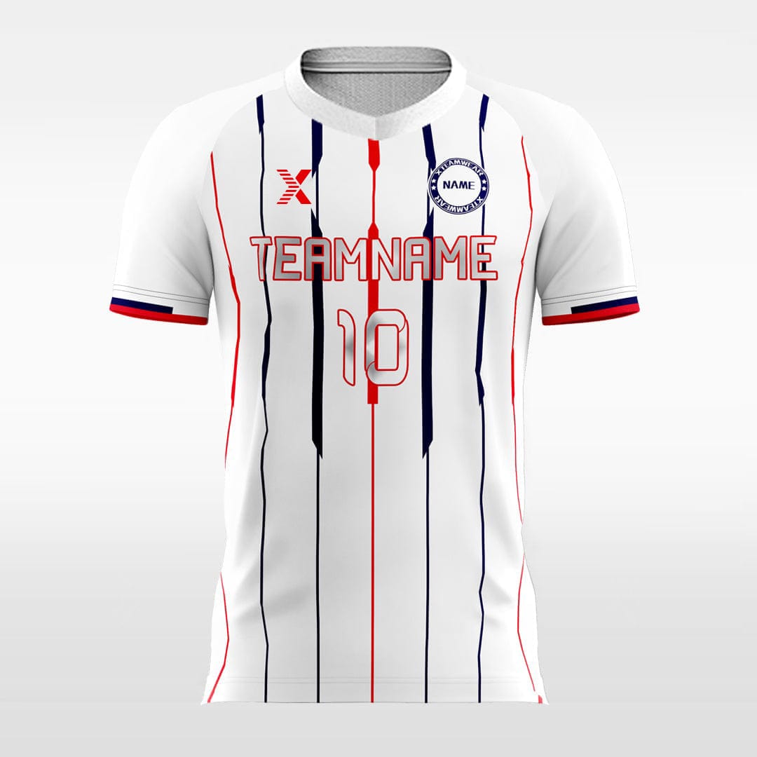 XTeamwear Soccer Jersey Figure Graphic White - Kids Custom Soccer Jerseys Design