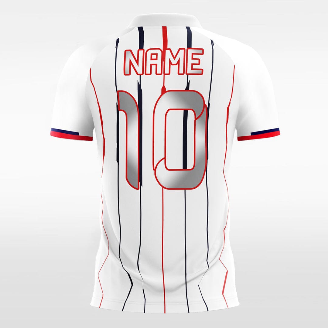 XTeamwear Soccer Jersey Figure Graphic White - Kids Custom Soccer Jerseys Design