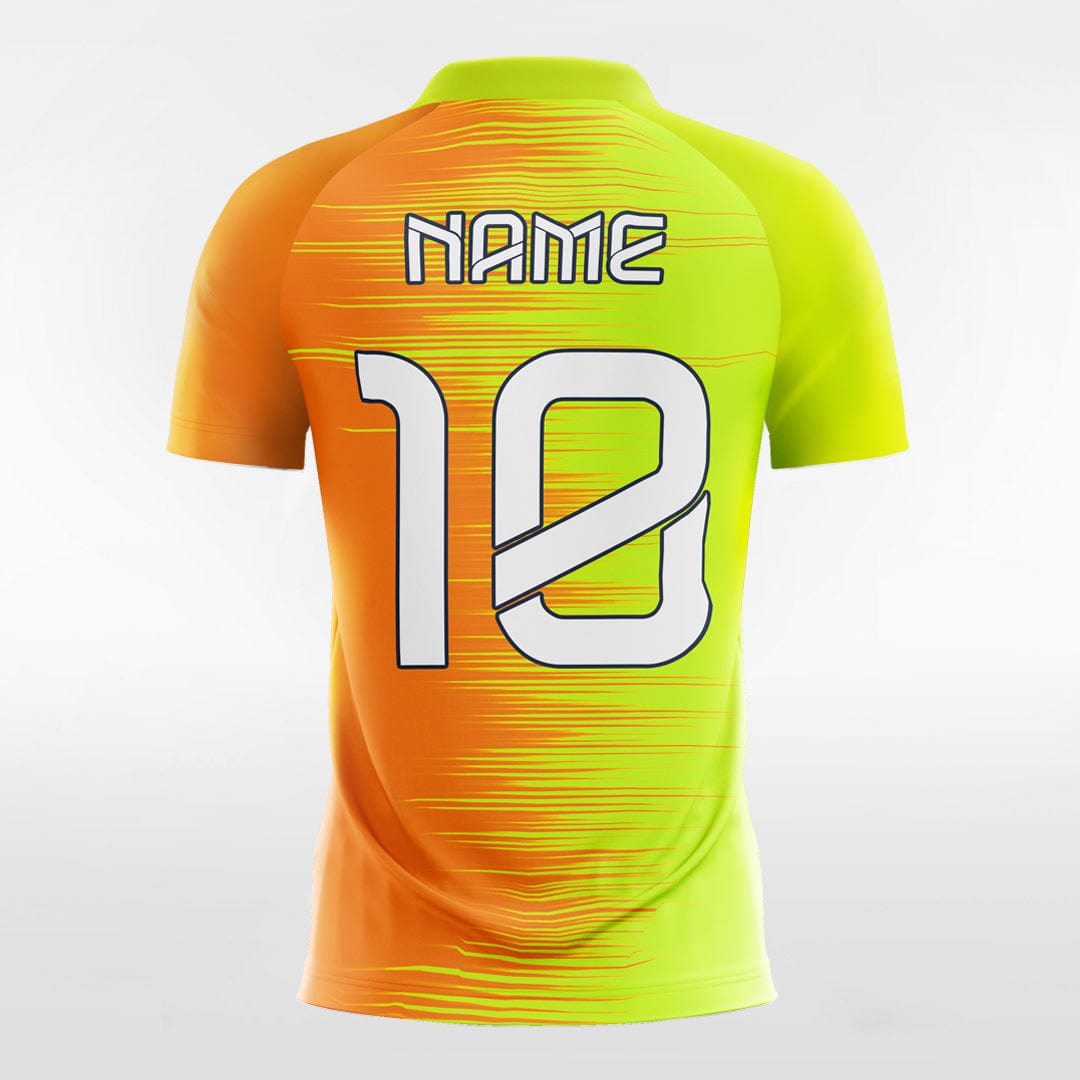 XTeamwear Soccer Jersey Gradient Color - Women Custom Soccer Jerseys Design Orange and Yellow