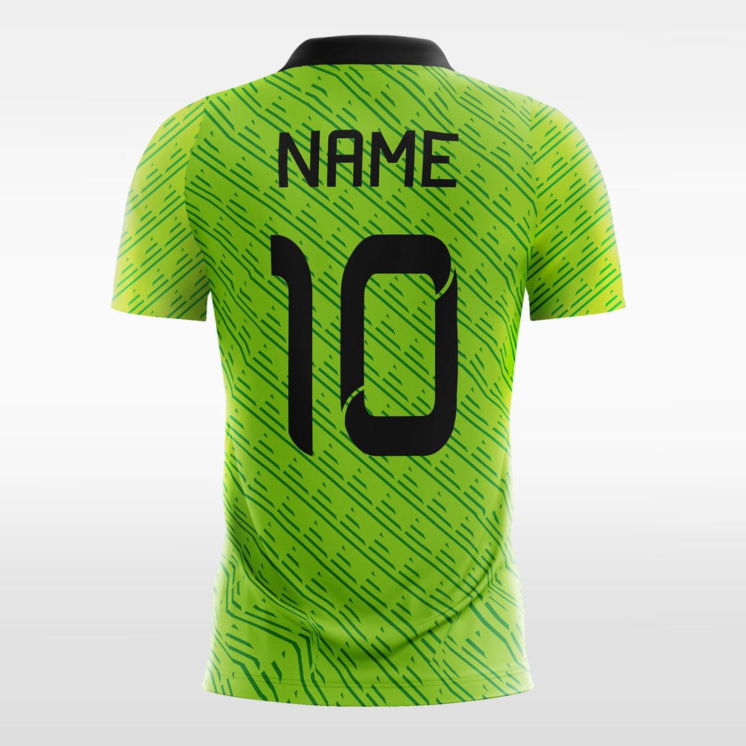 XTeamwear Soccer Jersey Green Graphic - Custom Kids Soccer Jerseys Design Retro Online