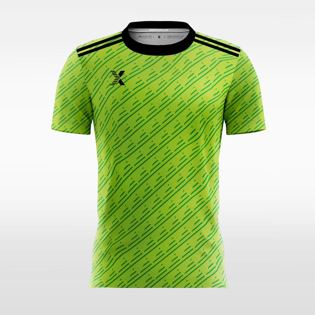 XTeamwear Soccer Jersey Green Graphic - Custom Kids Soccer Jerseys Design Retro Online