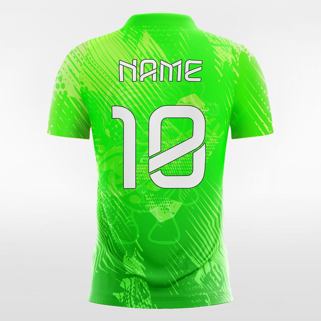 XTeamwear Soccer Jersey Green Graphic - Women Custom Soccer Jerseys Design Neon