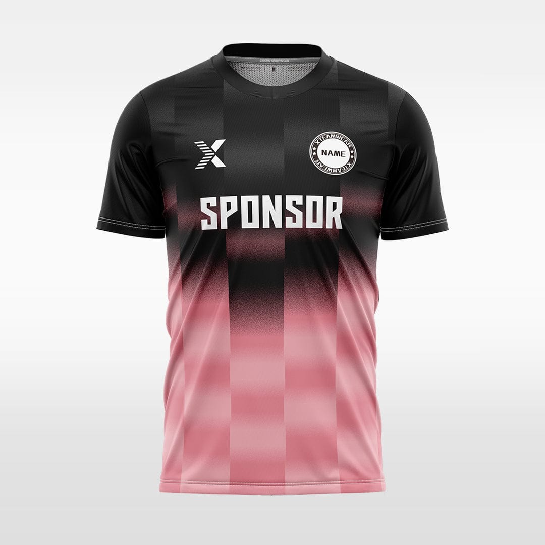 XTeamwear Soccer Jersey pink / S Custom Soccer Jersey – Dynamic Striped Pattern & Crew Neck Design