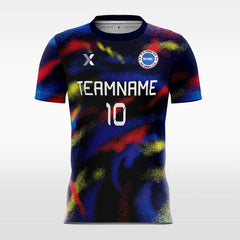 XTeamwear Soccer Jersey Rainbow Fireworks - Custom Kids Soccer Jerseys Design Print