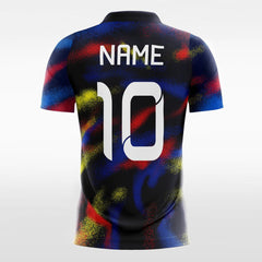 XTeamwear Soccer Jersey Rainbow Fireworks - Custom Kids Soccer Jerseys Design Print