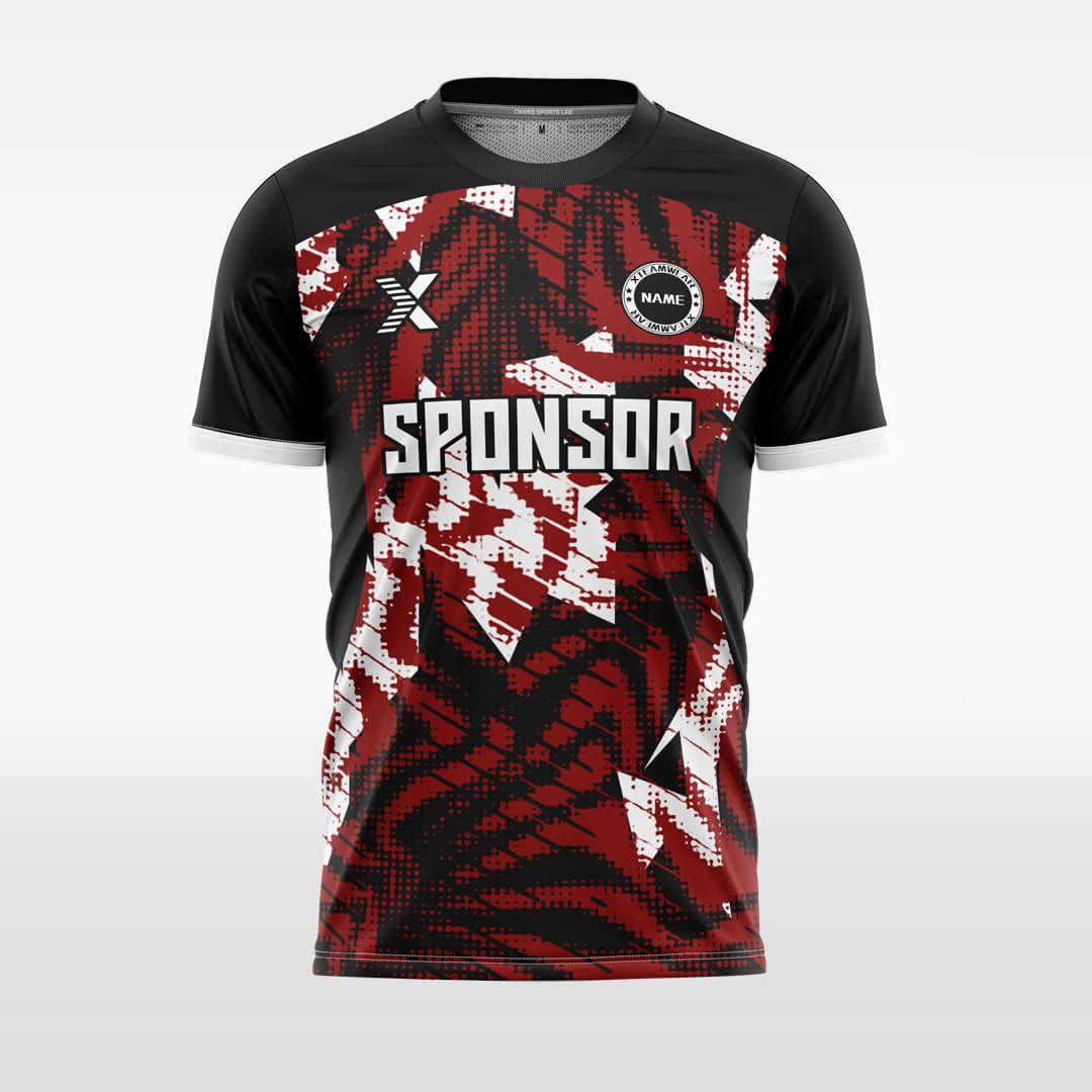 XTeamwear Soccer Jersey red / S Custom Soccer Jersey – Shattered Geometric Print & Modern Fit