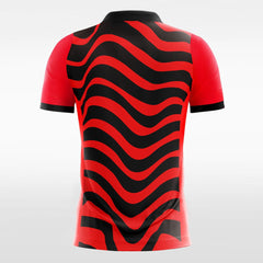 XTeamwear Soccer Jersey Red Zebra Print - Custom Kids Soccer Jerseys Design Online