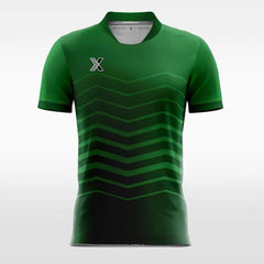 XTeamwear Soccer Jersey Retro Green Wave - Custom Kids Soccer Jerseys Online Design