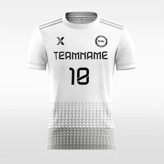 XTeamwear Soccer Jersey Retro White Plaid - Women Custom Soccer Jerseys Design Online