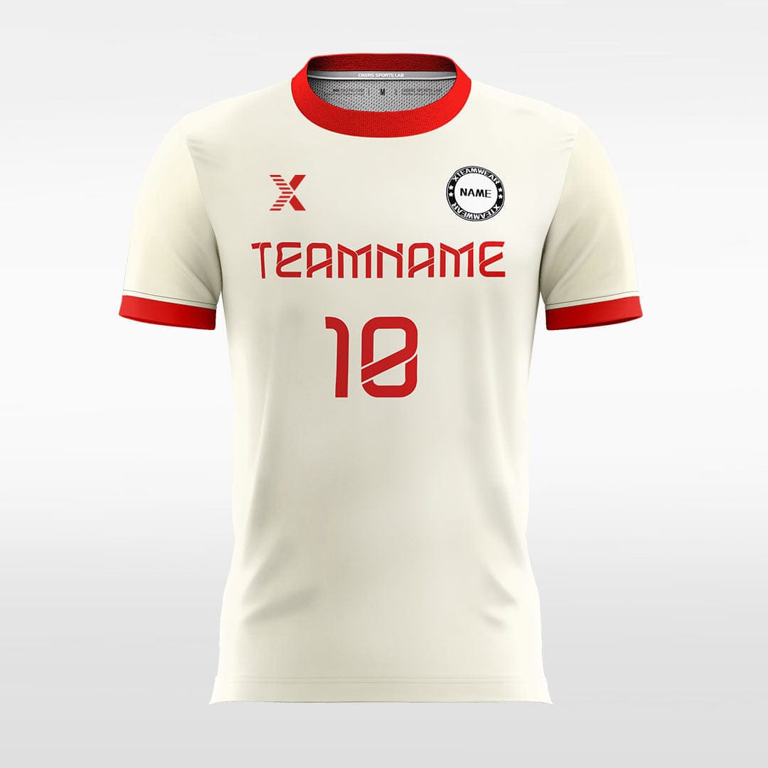 XTeamwear Soccer Jersey Retro White - Women Custom Soccer Jerseys Design Solid Color