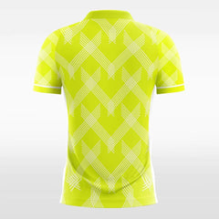 XTeamwear Soccer Jersey Vintage Yellow Check - Women Custom Soccer Jerseys Neon Design