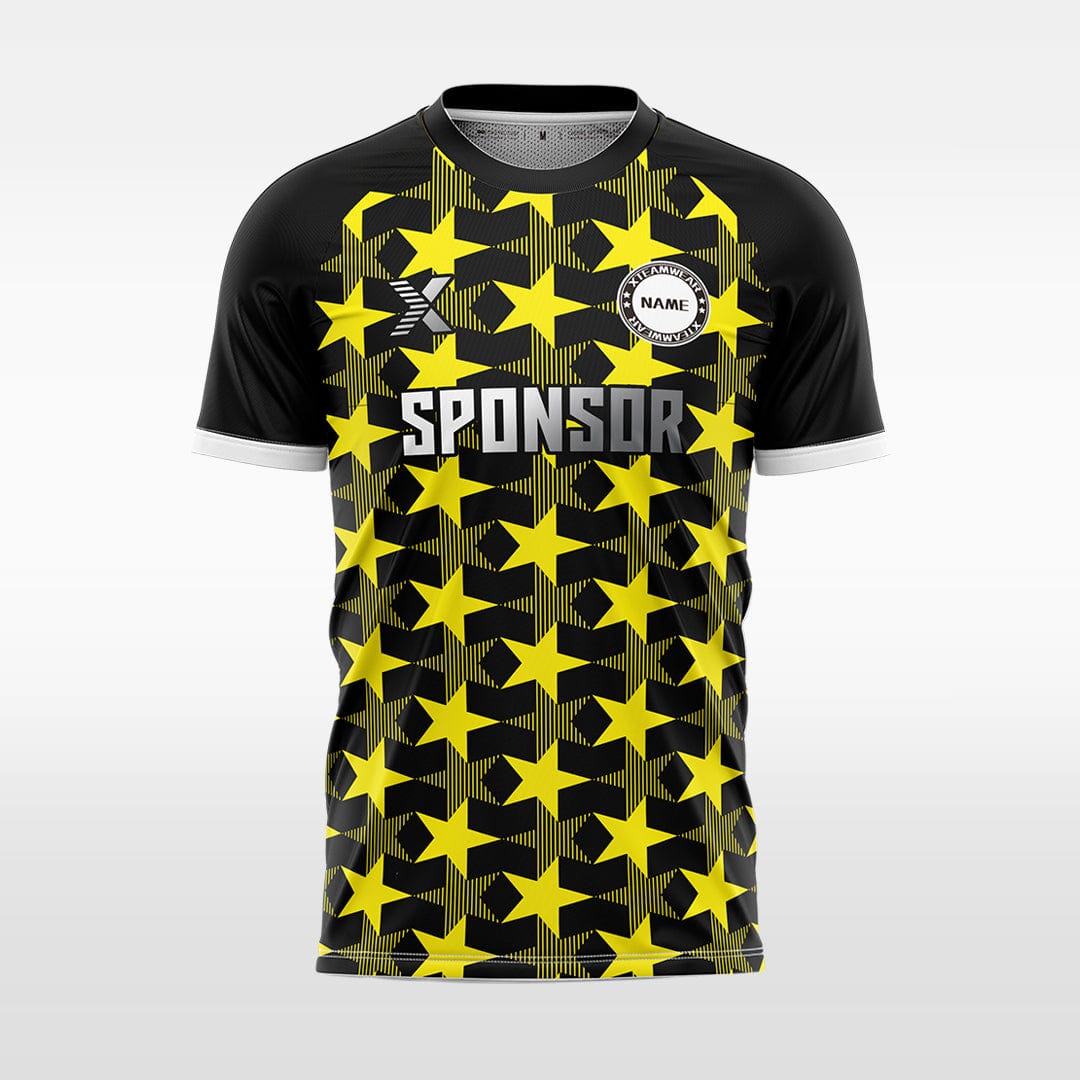 XTeamwear Soccer Jersey yellow / S Custom Soccer Jersey – Five-Pointed Star Pattern & Modern Fit