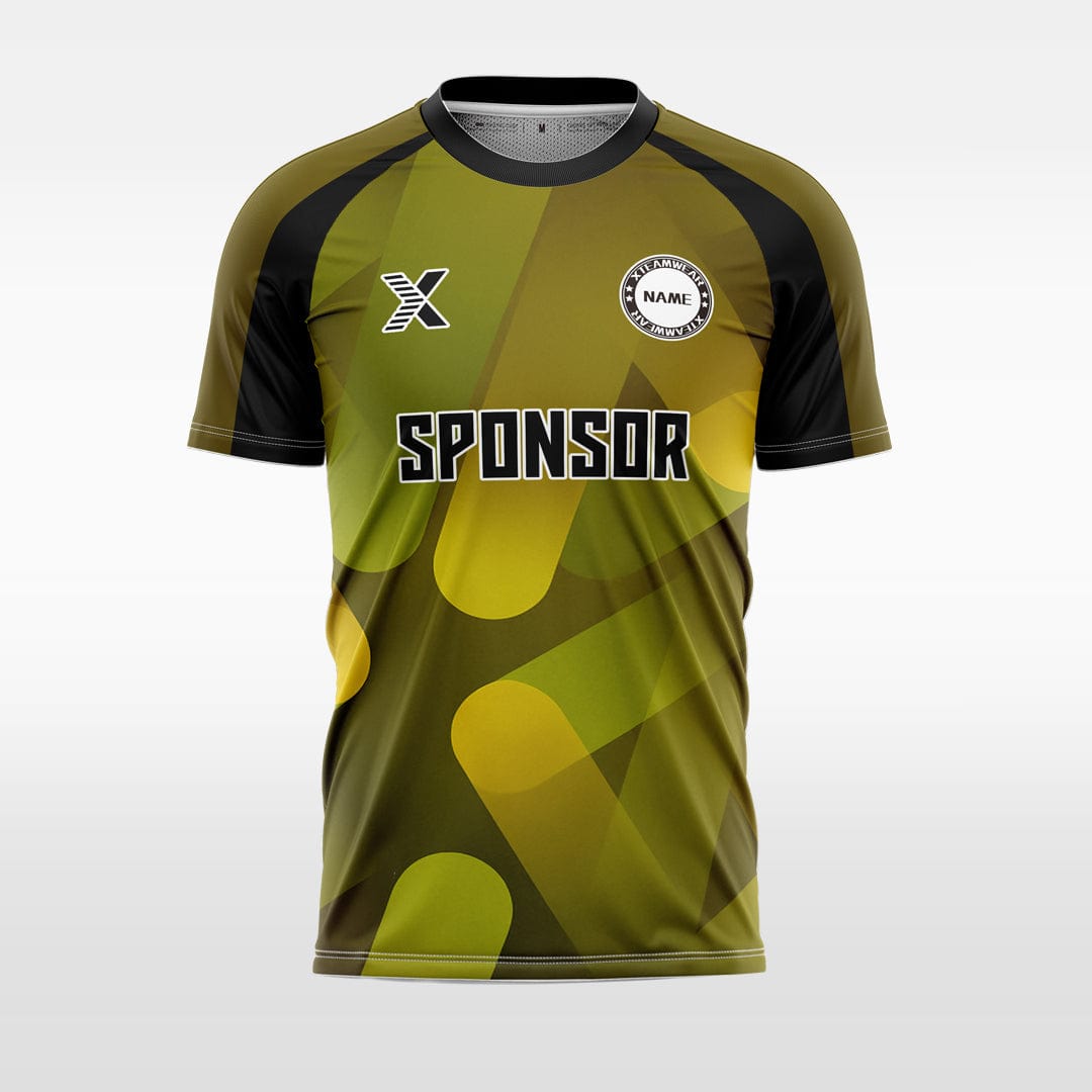 XTeamwear Soccer Jersey yellow / S Custom Soccer Jersey – Irregular Geometric Pattern & Modern Fit