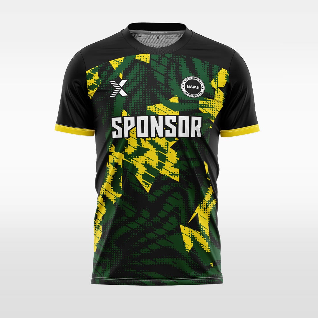 XTeamwear Soccer Jersey yellow / S Custom Soccer Jersey – Shattered Geometric Print & Modern Fit
