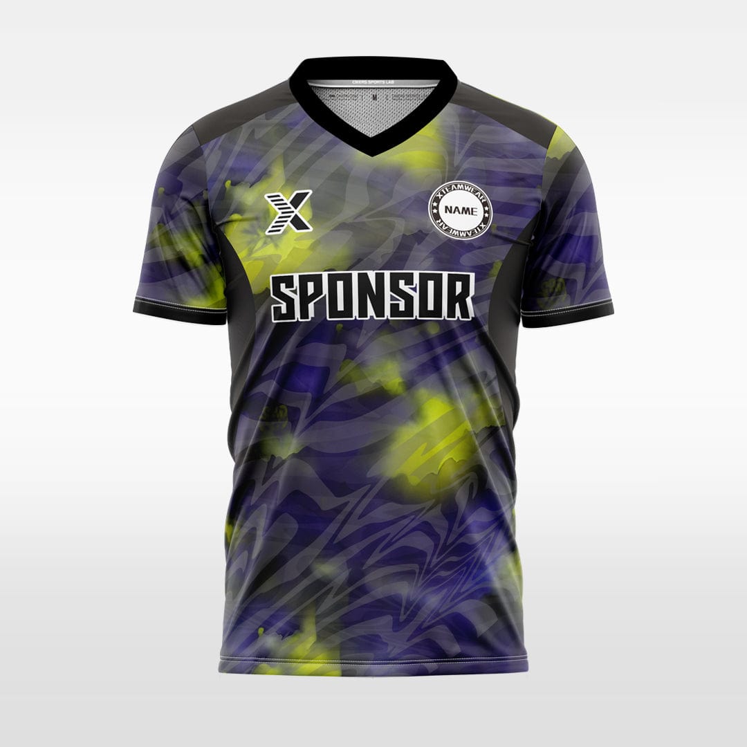 XTeamwear Soccer Jersey yellow / S Custom Soccer Jersey – Smoky Camouflage Pattern & V-Neck