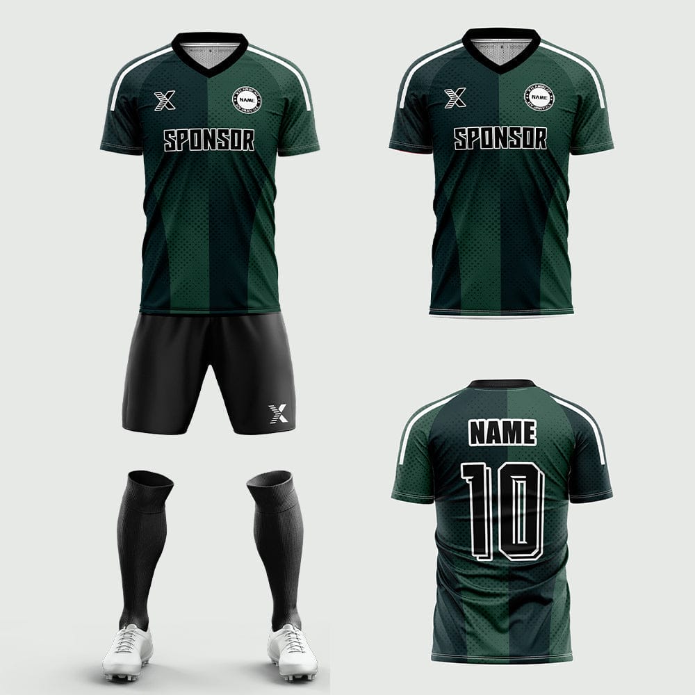 XTeamwear Soccer Uniforms 2026 Global Elite Series - Custom Design Soccer Jersey for Men Sublimation（green）