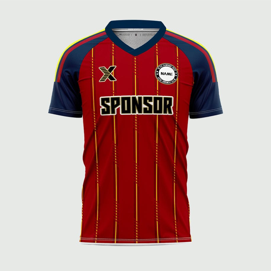 XTeamwear Soccer Uniforms 2026 Global Elite Series - Custom Design Soccer Jersey for Men Sublimation（red）