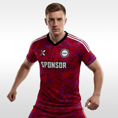 XTeamwear Soccer Uniforms 2026 Global Elite Series - Custom Design Soccer Jersey for Men Sublimation（Rose red）
