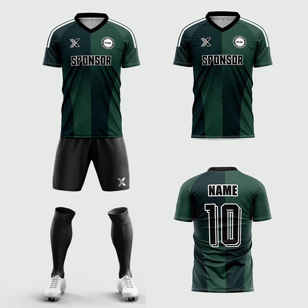 XTeamwear Soccer Uniforms 2026 Global Elite Series - Custom Soccer Jerseys Kit Sublimated for Team（green）
