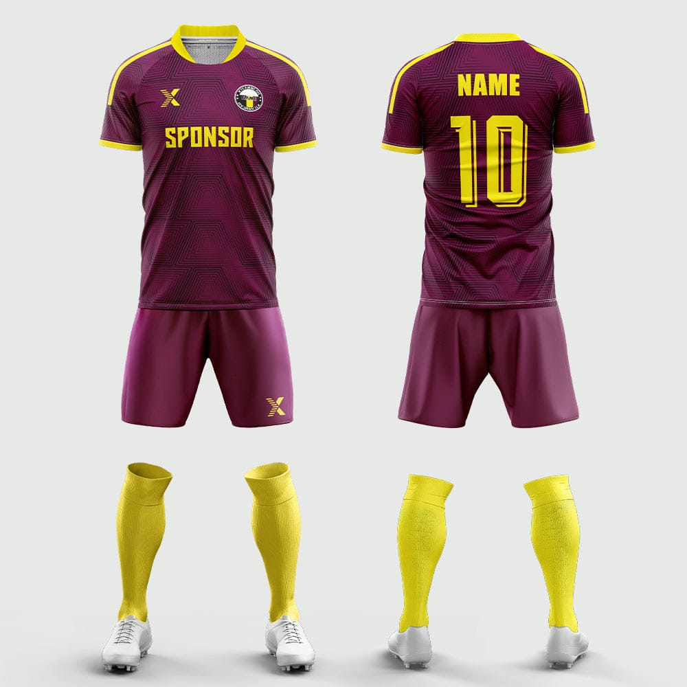 XTeamwear Soccer Uniforms 2026 Global Elite Series - Custom Soccer Jerseys Kit Sublimated for Team（moire pattern）