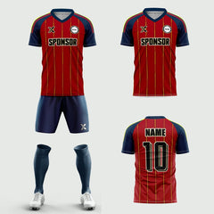 XTeamwear Soccer Uniforms 2026 Global Elite Series - Custom Soccer Jerseys Kit Sublimated for Team（red）