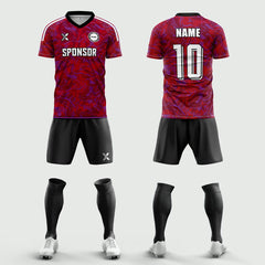 XTeamwear Soccer Uniforms 2026 Global Elite Series - Custom Soccer Jerseys Kit Sublimated for Team（Rose red）