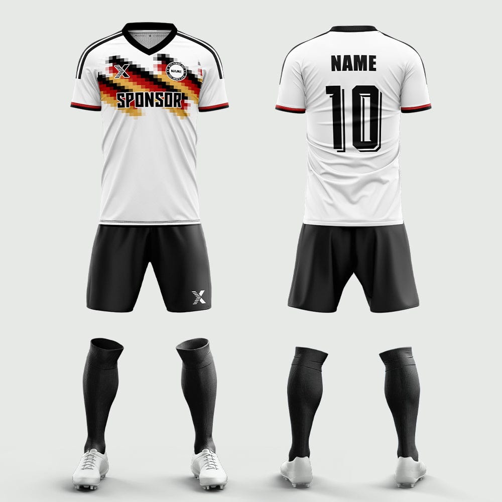 XTeamwear Soccer Uniforms 2026 Global Elite Series - Custom Soccer Jerseys Kit Sublimated for Team（white）