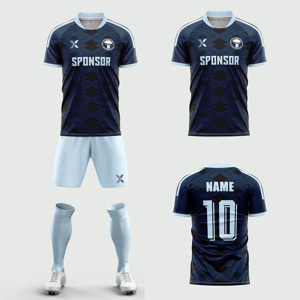XTeamwear Soccer Uniforms 2026 Global Elite Series - Custom Soccer Jerseys Kit Sublimated for Team（x pattern）