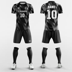 XTeamwear Soccer Uniforms Black Argle- Custom Soccer Jerseys Kit Sublimated Design