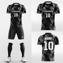 XTeamwear Soccer Uniforms Black Argle- Custom Soccer Jerseys Kit Sublimated Design