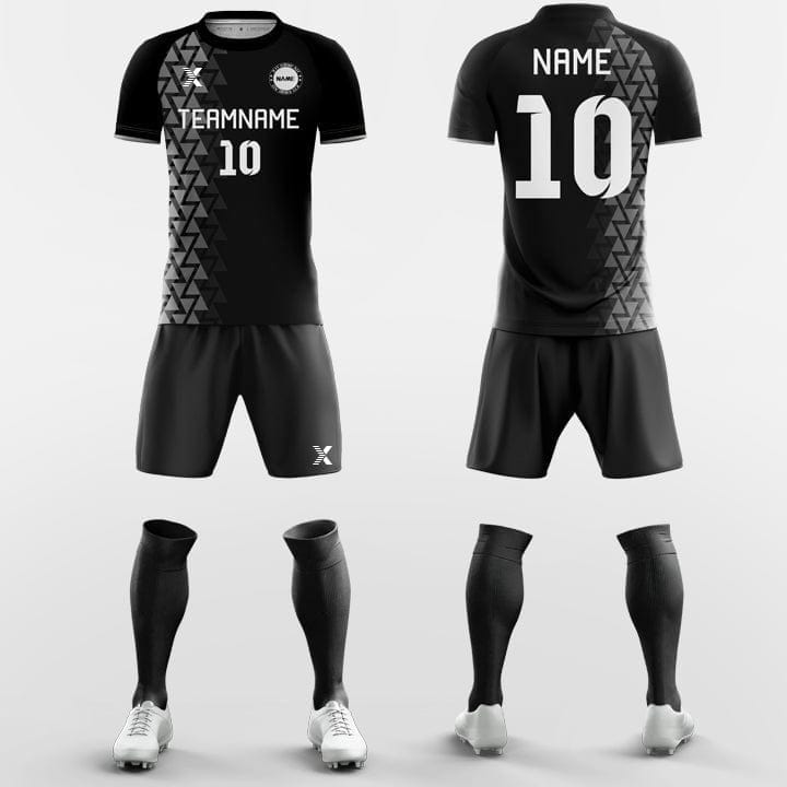 XTeamwear Soccer Uniforms Black Fish-Custom Soccer Jerseys Kit Sublimated Design